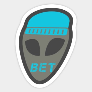 Bet Alien Sticker